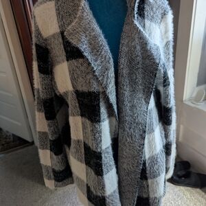 Kut from the Kloth Black and White Teddy Jacket